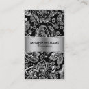 Search for baroque business cards Silver