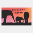Search for save elephants stickers Endangered