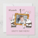Search for cartoon character birthday invitations Panda