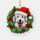 Search for great pyrenees dog christmas tree decorations Xmas