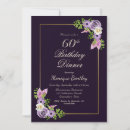 Search for dinner 60th birthday invitations Floral