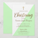 Search for baby boy christening invitations Gold cross