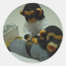 Search for brown monkey stickers Blue
