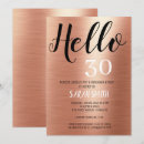 Search for black rose gold birthday invitations Girly