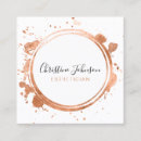 Search for faux rose gold foil business cards Beauty salon