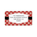 Search for plaid return address labels Classic