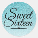 Search for blue sweet 16 stickers Glam