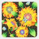 Search for large butterfly stickers Sunflowers