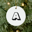 Search for monogrammed christmas tree decorations Initial