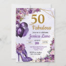 Search for high heel shoe invitations 50th