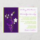 Search for purple and lime green invitations Flowers