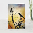 Search for bird tree cards Crow