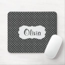 Search for fun polka dot mousepads White