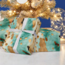 Search for turquoise and gold wrapping paper Black