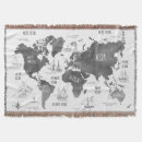 Search for world map blankets Travel
