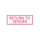 Search for post rubber stamps Return to sender