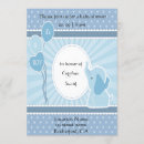 Search for baby arrival invitations Blue