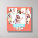 Search for heart collage canvas prints Family photo collage