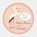 Search for baby girl stork stickers Shower
