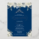 Search for royal blue gold white invitations Floral