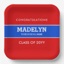 Search for red and blue paper plates Graduation