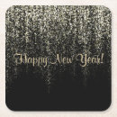Search for happy new year coasters Glitter