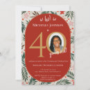 Search for christmas 40th birthday invitations Forty