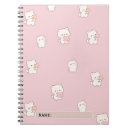 Search for kawaii cat notebooks Cute animal pattern