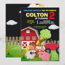 Search for farm party invitations Boy