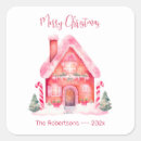 Search for gingerbread house stickers Pink