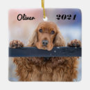 Search for cocker spaniel dog christmas tree decorations Red