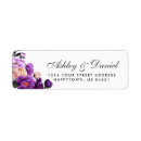 Search for peony wedding return address labels Purple