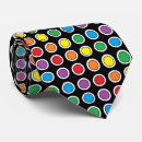 Search for black green polka dot ties White