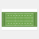 Search for football field stickers Quarterback