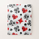 Search for playing cards puzzles Suits