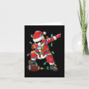 Search for football player christmas cards Santa