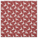 Search for reindeer christmas fabric Red