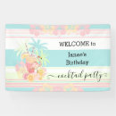 Search for pool party banners Pink