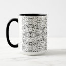 Search for tribal inspired mugs Colouring book