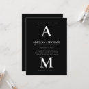 Search for masculine wedding invitations Black and white