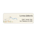 Search for silly return address labels Watercolor