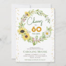 Search for 60 and fabulous surprise party invitations Cheers to 60 years