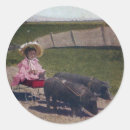 Search for girl pig stickers Vintage