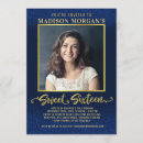 Search for navy blue and gold birthday invitations Daughter