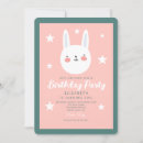Search for funny bunny invitations Pink