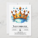 Search for prince birthday invitations Watercolor