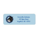 Search for boston terrier return address labels Black and white
