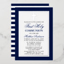 Search for foil first communion invitations Cross