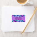 Search for blue hydrangea return address labels Lavender