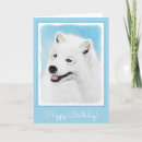 Search for samoyed dog cards White